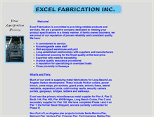 Tablet Screenshot of excelfab.com